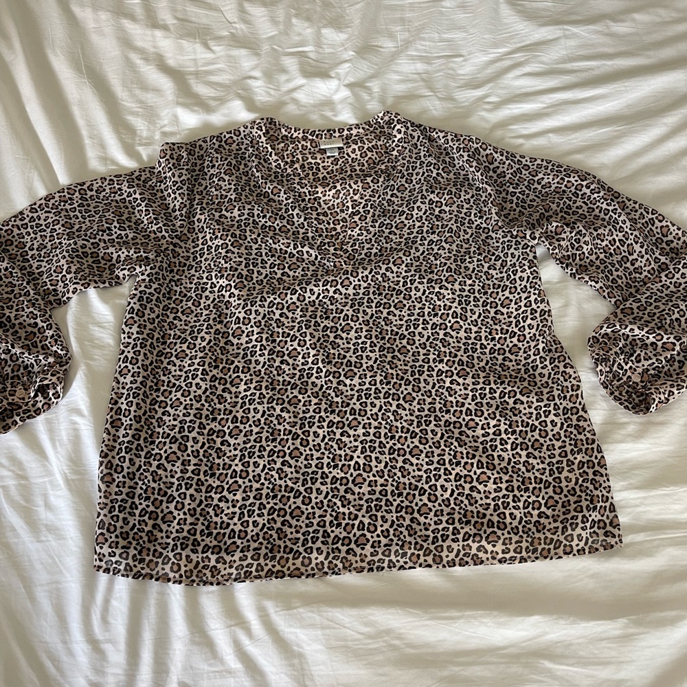 XL Animal Print Blouse